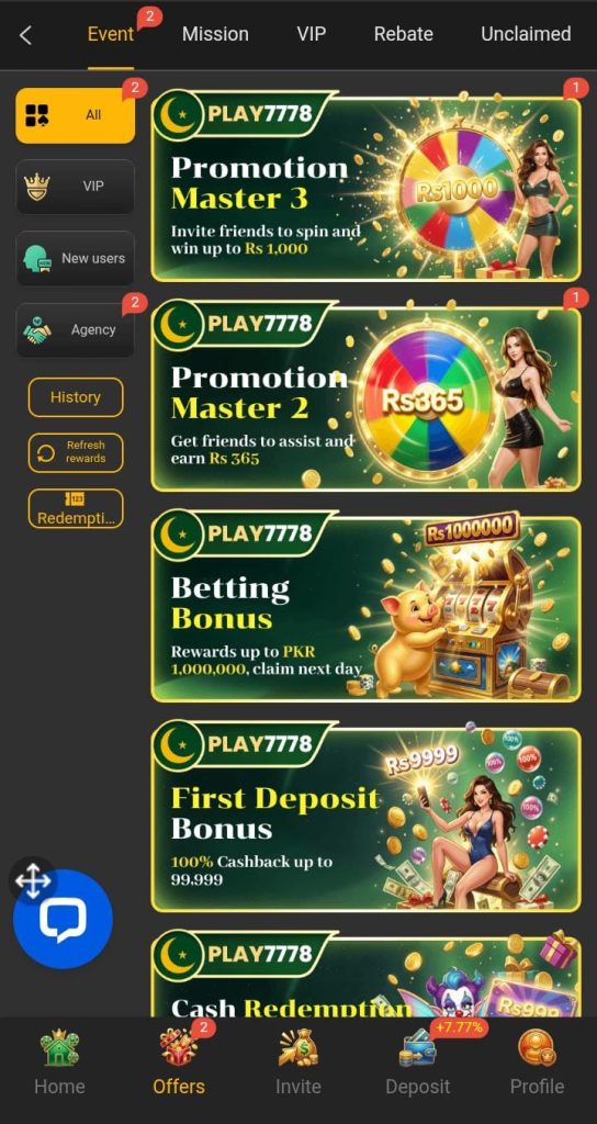 Play7778 game download apk