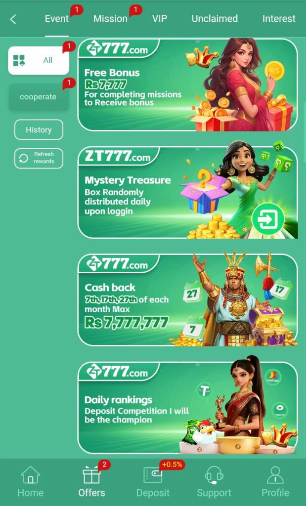 ZT777 Game Download Free for Android
ZT777 login