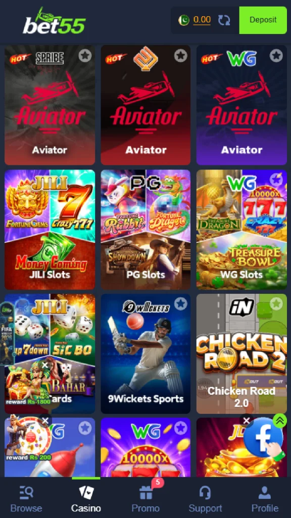 Bet55 game download ios